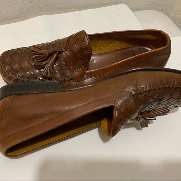 COLE HAAN BROWN TASSEL LOAFERS 9 D LEATHER SOLES main image 5